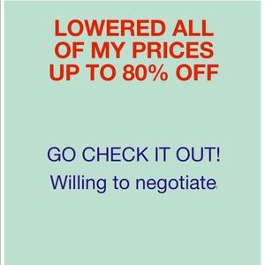 Lowered all of my prices for the New Year!